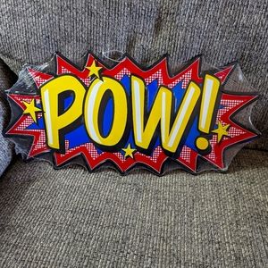 Pow! Batman Metal Sign